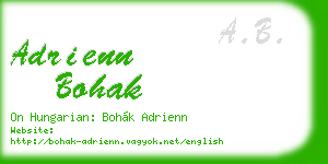adrienn bohak business card