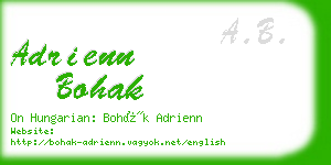 adrienn bohak business card
